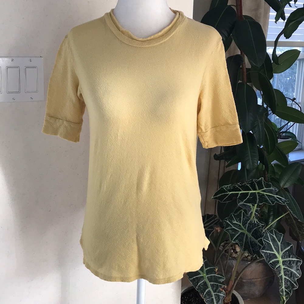 Stateside yellow soft cotton tee shirt